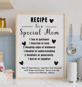 Personalized Mother's Recipe Canvas - Artistic Expressions Of Mother's Traits For Heartfelt Home DéCor | Familywalldecor