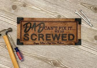 Personalized Fathers Day Wood Sign - Funny Dad Gift For Husband | Familywalldecor