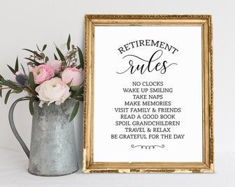 Touching Retirement Canvas For Party - Personalized Gift Idea | Familywalldecor