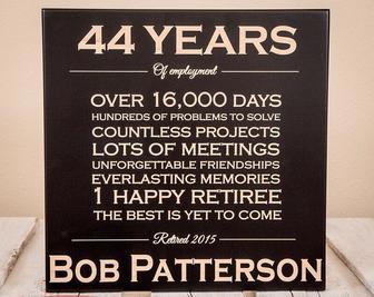 Engraved Retirement Wood Sign - Touching Gift For Men And Women | Familywalldecor