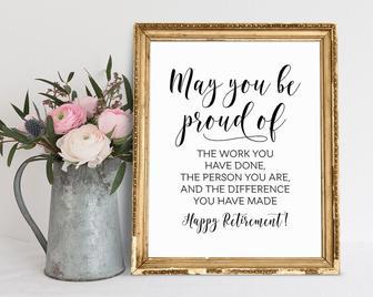 Personalized Proud Retirement Quotes Canvas For Thoughtful Office DéCor | Familywalldecor