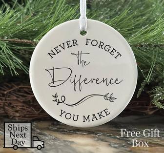 Personalized Retirement Appreciation Ornament For Thoughtful Thank You Gift | Familywalldecor