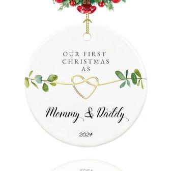 Personalized 2024 Ornament For New Parents - First Christmas Gift | Familywalldecor