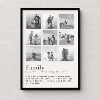 Custom Family Definition Canvas - Touching Wall Art For Housewarming Or Living Room Decor | Familywalldecor