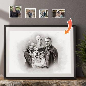 Custom Memorial Canvas - Add Loved One Photo For Heartfelt Family Dog Lover Portrait | Familywalldecor