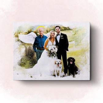 Heartfelt Wedding & Anniversary Custom Canvas - Add Loved One Photo | Familywalldecor