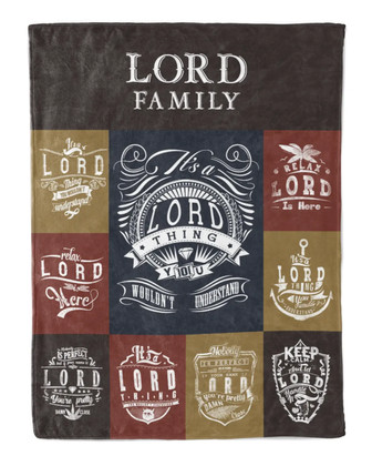 Lord Blanket Lord Name Fleece Blanket - Monsterry