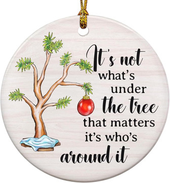 Meaningful 2024 Ceramic Christmas Ornaments For Tree Decor - Perfect Gift For Family, Friends, Sister This Holiday - Monsterry
