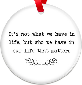Thoughtful 2024 Christmas Ornaments For Family & Friends Indoor Outdoor Decor - Monsterry