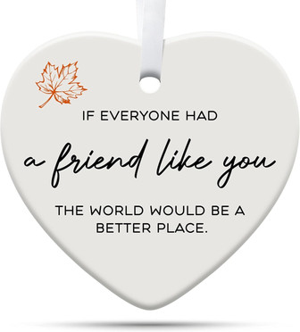 Personalized Friends Christmas Ornament - Ceramic Bestie Gift For Women - Monsterry
