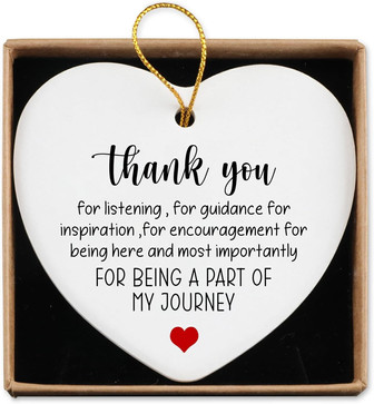 Thoughtful Ceramic Heart Plaque Gift For Retirement Appreciation - Perfect Farewell Keepsake For Coworkers And Friends - Monsterry