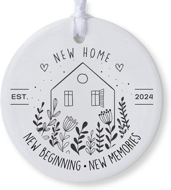 Heartfelt 2024 New Beginnings Home Ornament – Thoughtful Housewarming Gift For Women & Couples - Monsterry