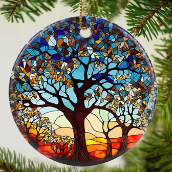 Touching Personalized Tree Of Life Ornament For Christmas Holiday Decor - Monsterry