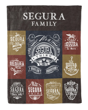 Segura Blanket Segura Name Fleece Blanket - Monsterry