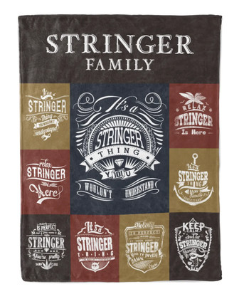 Stringer Blanket Stringer Name Fleece Blanket - Monsterry