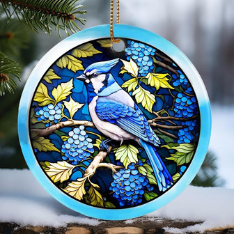 Ceramic Cardinal Ornament For Christmas - Heirloom Gift For Holiday Decor And Exchange - Monsterry