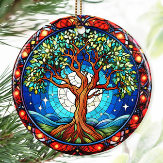 Personalized Tree Of Life Ornament For Christmas Decoration Gift Exchange - Monsterry