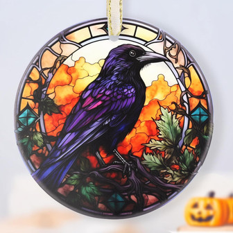 Personalized Wise Crow Christmas Tree Ornaments For Home DéCor And Holiday Gifts - Monsterry