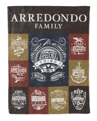 Arredondo Blanket Arredondo Name Fleece Blanket - Monsterry
