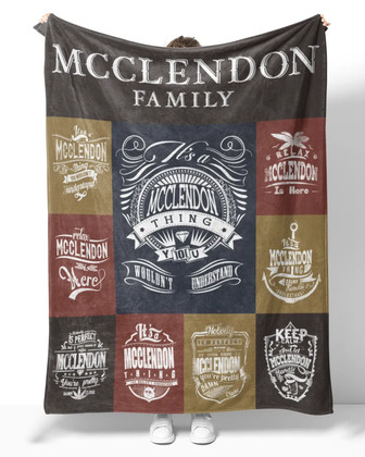 Mcclendon Blanket Mcclendon Name Fleece Blanket - Monsterry