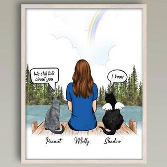 Personalized Cat Mom Canvas - Heartfelt Memorial Wall Art For Cat Lovers | Familywalldecor