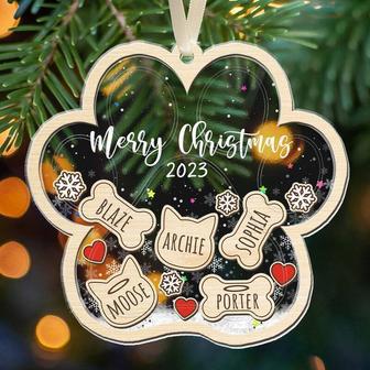 Personalized Dog Shake Ornament - Christmas Fur Family Decor Gift | Familywalldecor