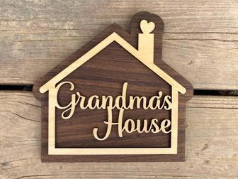 Personalized Grandma Wood Sign For Mother's Day Living Room Decor | Familywalldecor