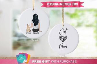 Thoughtful Cat Mom Ornament Gift For Cat Lovers - Custom Aluminum Design For Christmas Or Mother's Day | Familywalldecor