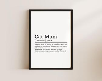 Heartfelt Cat Mom Christmas Canvas - Custom Gift For Cat Lovers, Perfect For Living Room Decor | Familywalldecor