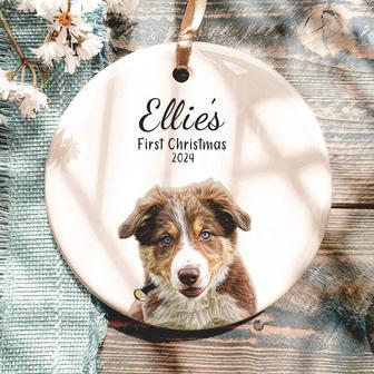 Touching Dog Wall Art Christmas Ornament 2024 For New Puppy Gift | Familywalldecor