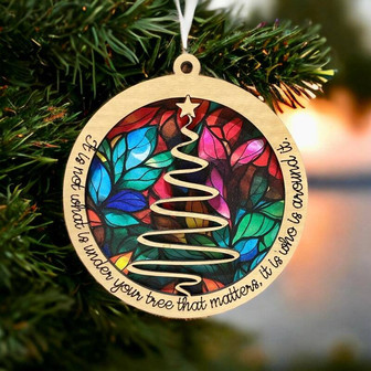 Personalized Around Your Tree Christmas Ornament For Holiday Decoration - Monsterry
