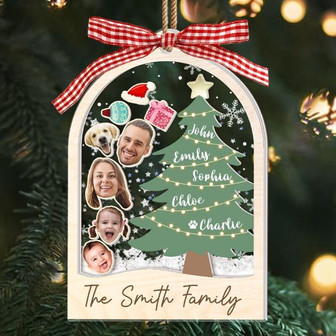 Personalized 4D Shake Family Christmas Ornament Gift - Custom Photo Keepsake - Monsterry