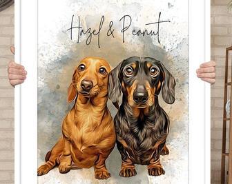 Heartfelt Custom Dog Wall Art Canvas - Pet Memorial & Christmas Gift For Dog Lovers | Familywalldecor