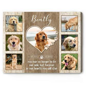 Custom Dog Memorial Wall Art Canvas - Thoughtful Gift For Pet Loss With Personalized Photo Collage For Living Room DéCor | Familywalldecor