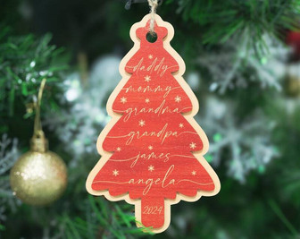 Thoughtful 2-Layered Tree Ornament For Christmas DéCor - Monsterry