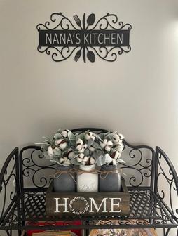 Thoughtful Kitchen Wall Art - Custom Mom's Metal Sign For Housewarming Decor | Familywalldecor