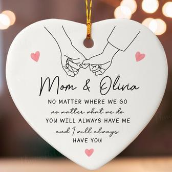 Heartfelt Mother Daughter Art Ornament 2024 For Christmas - Thoughtful Gift From Daughter | Familywalldecor