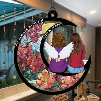 Memorial Mother Daughter Suncatcher Ornament For Christmas - Thoughtful Gift For Mom Passed Away | Familywalldecor