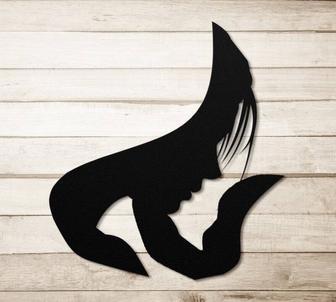 Mother Son Silhouette Metal Wall Art - Thoughtful Gift For New Mothers, Ideal For Living Room DéCor | Familywalldecor