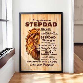 Heartfelt Step Dad Gifts – Custom Father's Day Canvas From Kids | Familywalldecor DE