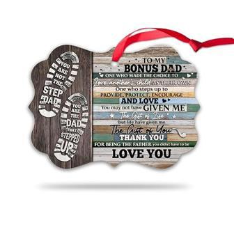 Heartfelt Step Dad Gifts: Acrylic Ornament 2024 For Christmas, Birthday - From Daughter, Son, Kids | Familywalldecor