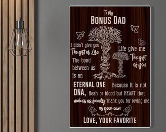 Heartfelt Step Dad Gifts - Custom Name Wood Sign Father's Day Decor | Familywalldecor UK