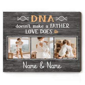 Personalized Step Dad Photo Canvas Print - Heartfelt Father's Day Gifts For Loving Dads | Familywalldecor DE