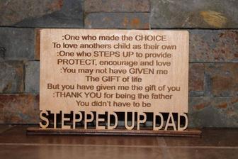 Personalized Step Dad Gifts: Heartfelt Wood Sign Plaque For Father's Day - A Thoughtful Touch To Any Room DéCor | Familywalldecor UK