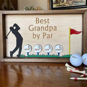 Custom Golf Sign For Dad Or Grandpa - Personalized Father's Day, Perfect For Home DéCor | Familywalldecor UK