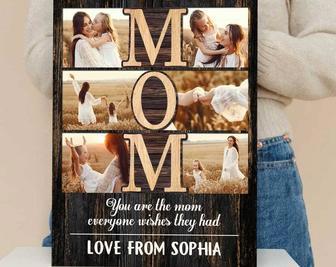 Thoughtful Mother Daughter Art Canvas - Photo Collage Gift For Mom From Daughter - Birthday And Christmas Decor | Familywalldecor DE