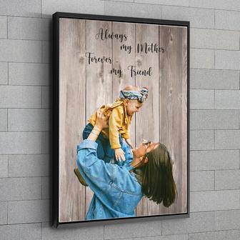 Heartfelt Mother Son Canvas Portrait – Custom Mother's Day Gift For Living Room | Familywalldecor UK