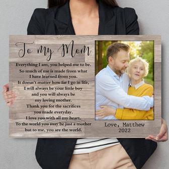 Personalized Mother Son Canvas Art For Mother's Day Celebration - Heartfelt Gift For Mom From Daughter | Familywalldecor