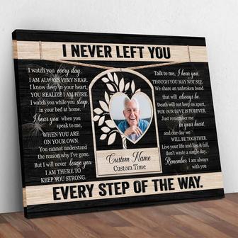 Touching Memorial Canvas For Dad - Personalized Sympathy Artwork For Father Loss, Rest In Peace Heaven Tribute Decor | Familywalldecor DE