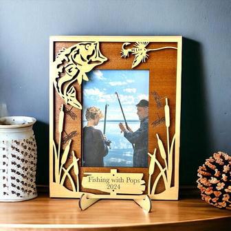 Thoughtful Personalized Wood Sign For Dad's Fishing Memories Perfect For Nature Lover | Familywalldecor